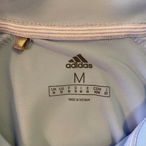 Adidas Ultimate 365 Golf Polo Powder Blue Ladies Med - Picture 4 of 9
